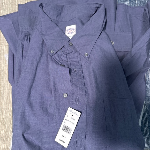 Brooks Brothers NWT Set of 2 Men’s Button Downs 3XLT - Picture 4 of 4